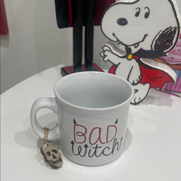 Prima Design Halloween White/Black/Red "Bad Witch Good Witch" Ceramic Mug - Picture 1 of 3